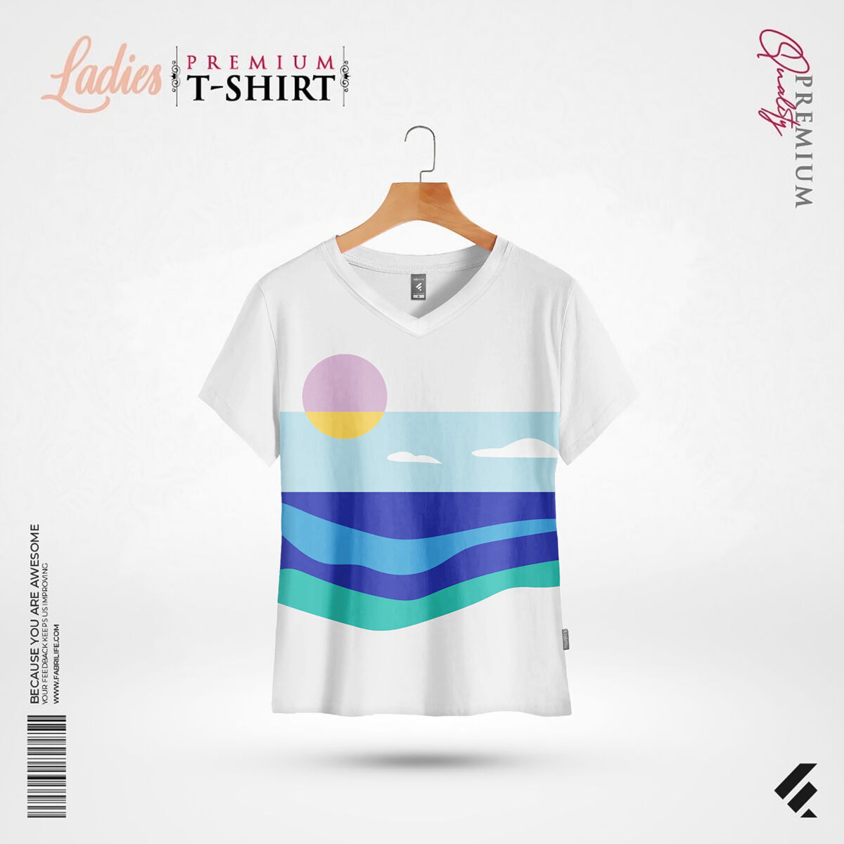 Women Premium Tee - Sun Shine